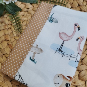 PRÉMIUM Egészségügyi kiskönyv borító állatkert - beige pöttyös oldallal UNISEX, Otthon & Életmód, Papír, írószer, Egészségügyi kiskönyv borító, Varrás, MESKA
