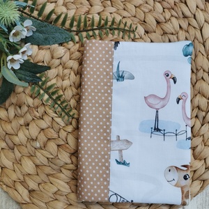 PRÉMIUM Egészségügyi kiskönyv borító állatkert - beige pöttyös oldallal UNISEX - otthon & életmód - papír, írószer - egészségügyi kiskönyv borító - Meska.hu