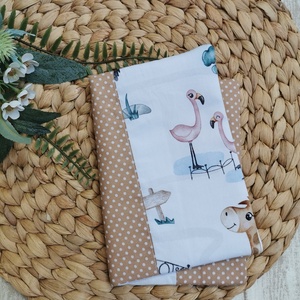 PRÉMIUM Egészségügyi kiskönyv borító állatkert - beige pöttyös oldallal UNISEX - otthon & életmód - papír, írószer - egészségügyi kiskönyv borító - Meska.hu