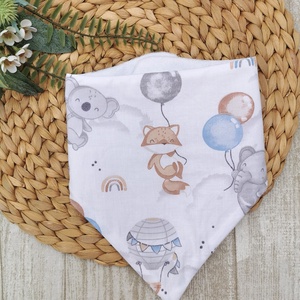 Nyálkendő - Elefánt, róka, koala lufival UNISEX - ruha & divat - babaruha & gyerekruha - előke & nyálkendő - Meska.hu