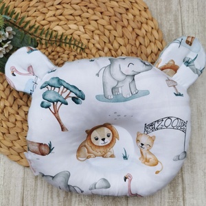 PRÉMIUM Stabilizáló MACI párna állatkert - zsálya minkyvel UNISEX - otthon & életmód - babaszoba, gyerekszoba - gyerek díszpárna - Meska.hu