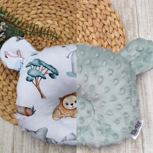 PRÉMIUM Stabilizáló MACI párna állatkert - zsálya minkyvel UNISEX, Otthon & Életmód, Babaszoba, gyerekszoba, Gyerek díszpárna, Varrás, MESKA