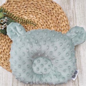 PRÉMIUM Stabilizáló MACI párna állatkert - zsálya minkyvel UNISEX - otthon & életmód - babaszoba, gyerekszoba - gyerek díszpárna - Meska.hu