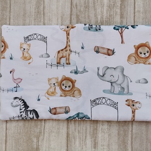 PRÉMIUM Utazó pelenkatartó táska állatkert - beige pöttyös - táska & tok - pelenkatáska - pelenkatartó tok - Meska.hu