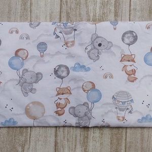 Utazó pelenkatartó táska Elefánt, róka, koala lufival - beige pöttyös UNISEX - táska & tok - pelenkatáska - pelenkatartó tok - Meska.hu