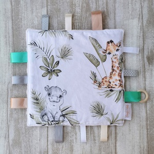 Cimkekendő kölyök vadállatos- Beige minkyvel - UNISEX, Játék & Sport, 3 éves kor alattiaknak, Alvóka & Rongyi, Varrás, MESKA