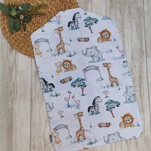 PRÉMIUM Óvodai vállfás ruhazsák állatkert- beige UNISEX - játék & sport - ovis felszerelés - ovis szett - Meska.hu