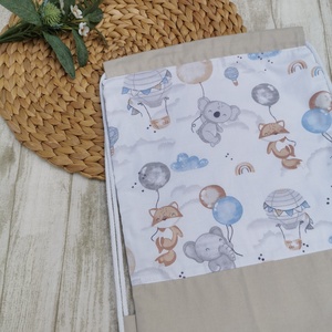 Óvodai tornazsák Elefánt, róka, koala lufival- beige UNISEX, Játék & Sport, Ovis felszerelés, Ovis szett, Varrás, MESKA