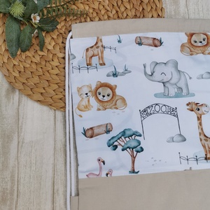 PRÉMIUM Óvodai tornazsák állatkert- beige UNISEX, Játék & Sport, Ovis felszerelés, Ovis szett, Varrás, MESKA