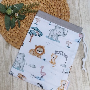 PRÉMIUM Ovis tisztasági zsák - állatkert- szürke, Játék & Sport, Ovis felszerelés, Tisztasági csomag, Varrás, MESKA