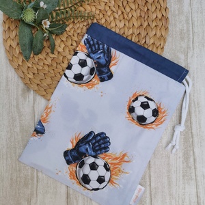 Ovis tisztasági zsák - focis- sötétkék, Játék & Sport, Ovis felszerelés, Tisztasági csomag, Varrás, MESKA