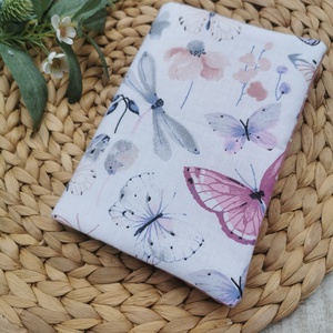 Egészségügyi kiskönyv borító lepkés- mályva pöttyös , Játék & Sport, Babalátogató ajándékcsomag, Varrás, MESKA