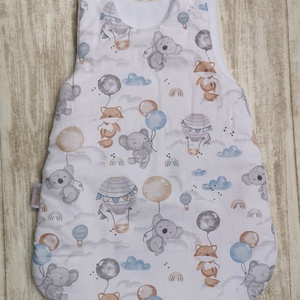 Baba hálózsák - Elefánt, róka, koala lufival - baba - mama - babaruházat - baba hálózsák, bundazsák - Meska.hu