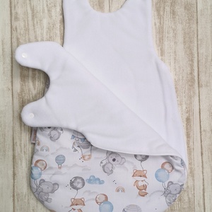 Baba hálózsák - Elefánt, róka, koala lufival - baba - mama - babaruházat - baba hálózsák, bundazsák - Meska.hu
