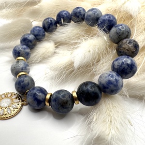 Szodalit Spot, Ékszer, Karkötő, Ásványkarkötő, Ékszerkészítés, MESKA