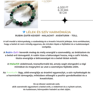 rubin/zafir -malachit-aventurin  - otthon & életmód - dekoráció - spiritualitás - ásványok - Meska.hu