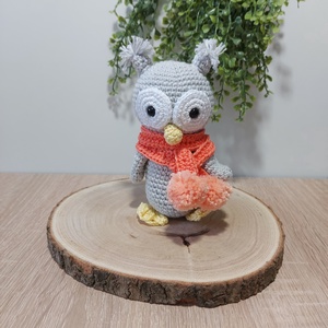 Horgolt Bagoly - Amigurumi - játék & sport - plüssállat & játékfigura - bagoly - Meska.hu
