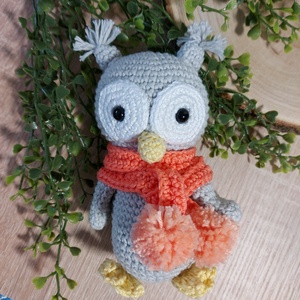 Horgolt Bagoly - Amigurumi - játék & sport - plüssállat & játékfigura - bagoly - Meska.hu