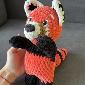 Horgolt Plüss Vörös Panda - Maci - Jaték - játék & sport - plüssállat & játékfigura - maci - Meska.hu