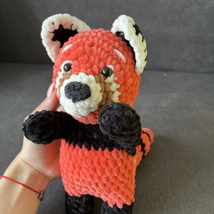Horgolt Plüss Vörös Panda - Maci - Jaték - játék & sport - plüssállat & játékfigura - maci - Meska.hu