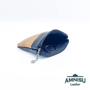 Fekete lakk kígyómintás - sötét arany ívelt egy cipzáras kulcstartó C8023 - táska & tok - kulcstartó & táskadísz - kulcstartó - Meska.hu