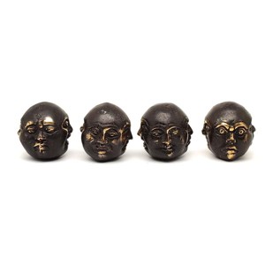Réz figura négyarcú Buddha óarany 3cm - Meska.hu