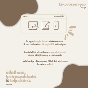 Esküvőszervező Drap - Google Sheets - művészet - grafika & illusztráció - digitális - Meska.hu