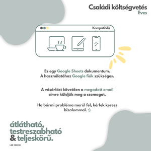 Családi költségvetés - Google Sheets - művészet - grafika & illusztráció - digitális - Meska.hu