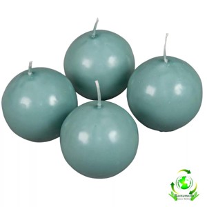 Mártott gömb gyertya 60 mm - menta, Kellékek & szerszámok, Dekorációs gyertya, Dekorációs kellékek, , MESKA