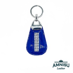 Sötétkék lakk csepp alakú swarovski köves kulcstartó H6009 - táska & tok - kulcstartó & táskadísz - kulcstartó - Meska.hu