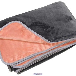 Flanel Fleece duplarétegű takaró barack-szürke - otthon & életmód - lakástextil - felnőtt takaró, pléd - Meska.hu
