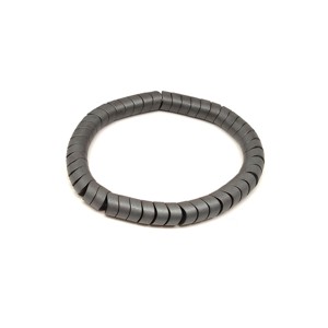 Hematit matt hullámkorong karkötő 8x6mm Vasköd - Meska.hu