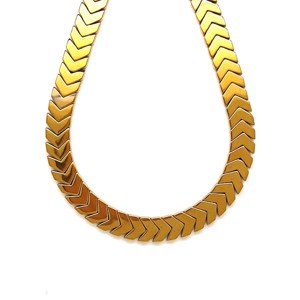 Hematit nyíl arany 8x7mm ékszerkészítő alapanyag (füzér), Kellékek & szerszámok, Ásvány alapanyag, Ásványfüzér, , MESKA