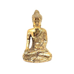 Réz figura Buddha gyógyító arany 10x6cm - Meska.hu
