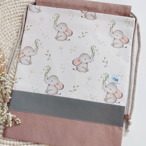 Ovis tornazsák, elefánt, LuannaBaby  - játék & sport - ovis felszerelés - ovis tornazsák - Meska.hu