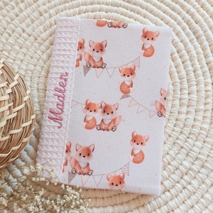 Egészségügyi kiskönyv borító, cuki rókák, LuannaBaby - otthon & életmód - papír, írószer - egészségügyi kiskönyv borító - Meska.hu