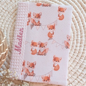 Egészségügyi kiskönyv borító, cuki rókák, LuannaBaby - otthon & életmód - papír, írószer - egészségügyi kiskönyv borító - Meska.hu