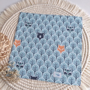 Vízhatlan újraszalvéta, menta erdő , Táska & Tok, Uzsonna- & Ebéd tartó, Szendvics csomagoló, Varrás, MESKA