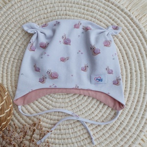 Kötős gyerek sapka, csiga lányok, LuannaBaby - Meska.hu