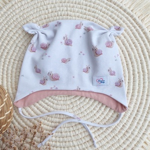 Kötős gyerek sapka, csiga lányok, LuannaBaby - Meska.hu