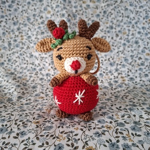 Horgolt rénszarvas - Meska.hu