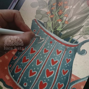 ,,Virágok tánca ( világos háttér) személyre szóló 3 db-os illusztrációs kollekció, babaköszöntő, keresztelő ajándék - baba - mama - babaszoba dekoráció - babaszoba kép - Meska.hu