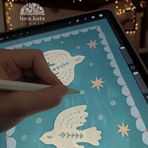 ,,Varázslatos égbolt személyre szóló 6 db-os illusztrációs kollekció, babaköszöntő, keresztelő ajándék - baba - mama - babalátogató ajándékcsomag - Meska.hu