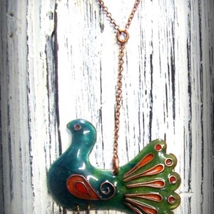 Madárka tűzzománc medál -  - Meska.hu