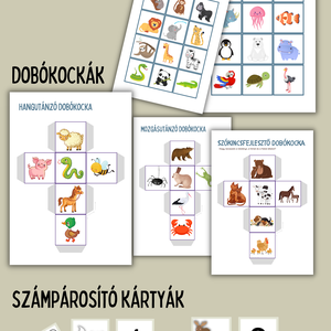 Állatos fejlesztő játékok óvodásoknak (nyomtatható) - játék & sport - készségfejlesztő és logikai játék - oktató játékok - Meska.hu