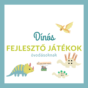 Dínós fejlesztő játékok óvodásoknak (nyomtatható) - Meska.hu