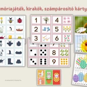 Tavaszi fejlesztő játékok óvodásoknak (nyomtatható) - játék & sport - készségfejlesztő és logikai játék - oktató játékok - Meska.hu