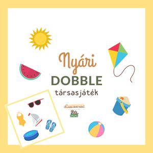 Nyári dobble társasjáték (nyomtatható) - játék & sport - készségfejlesztő és logikai játék - oktató játékok - Meska.hu