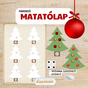 Párkereső matatólap (nyomtatható pdf) - karácsonyi gömbszámoló, Játék & Sport, Készségfejlesztő és Logikai játék, Oktató játékok, Fotó, grafika, rajz, illusztráció, MESKA