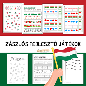 Zászlós fejlesztő feladatok március 15-ére (nyomtatható) - Meska.hu